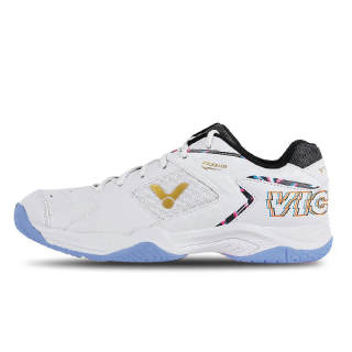 VICTOR 9200 Packs Mesh, Synthetic Leather No Special Function Low top Badminton Shoes Unisex White Blue