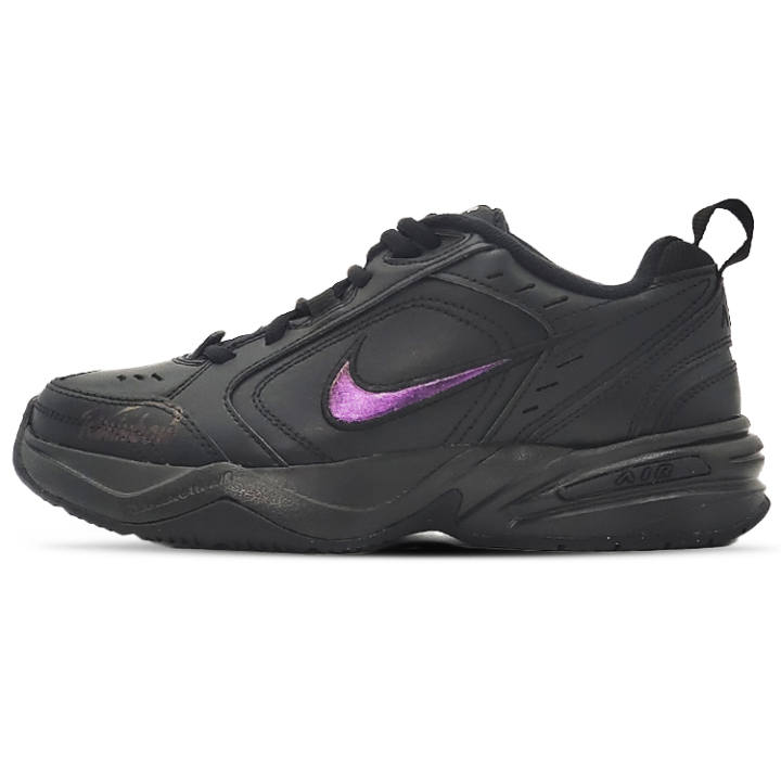 Nike Nike Air Monarch 4 Rainbow Fantasy Anti-Slip And Wear-Resistant Height Increasing Low-Top Chunky Sneakers Unisex Black