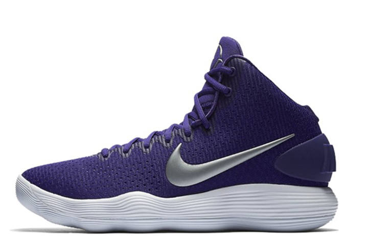 Nike Nike Hyperdunk 2017 Varsity Purple Cushioning Slip Resistant Mid top Basketball Shoes Men's Purple