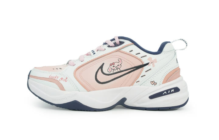 Nike Nike Air Monarch 4 Balance Height Increasing Slip Resistant Abrasion Resistant Low top Chunky Sneakers Unisex Nude
