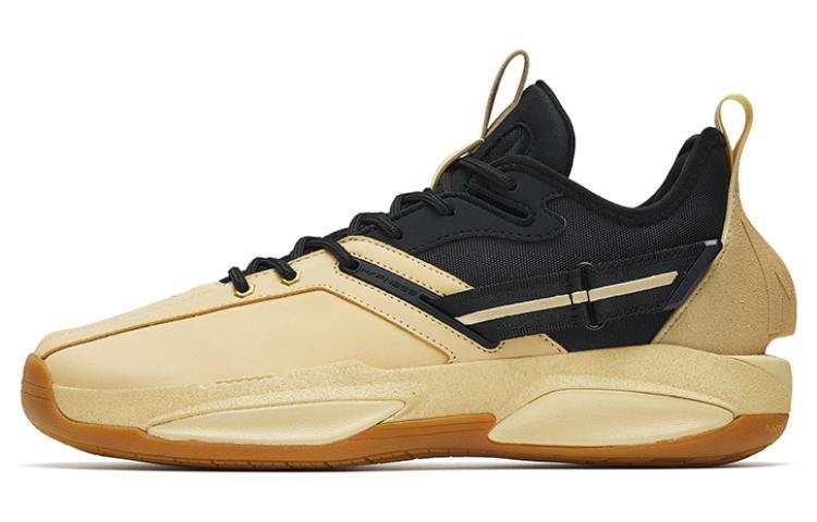 Anta GH3 Shepherd Cushioning Slip Resistant Abrasion Resistant Low top Basketball Shoes Men's Yellow Black
