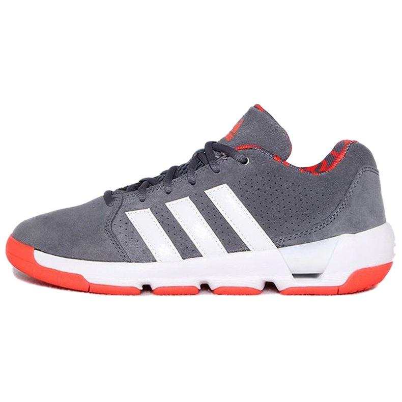 Adidas Adidas Slip Resistant Abrasion Resistant Low top Basketball Shoes Men's Gray