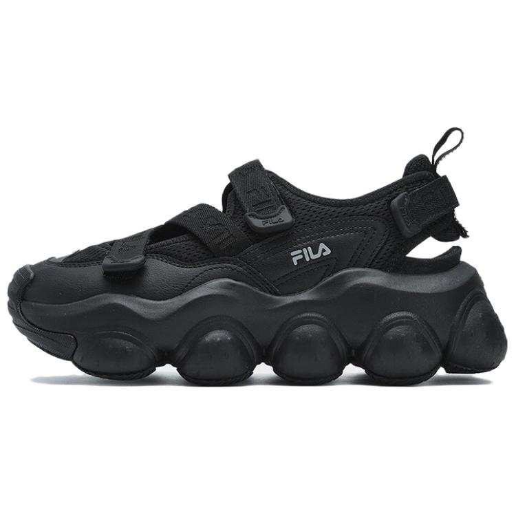 FILA FRAGOLA Breathable Height Increasing Abrasion Resistant Cushioning Lightweight River Trekking Shoes Women's Black