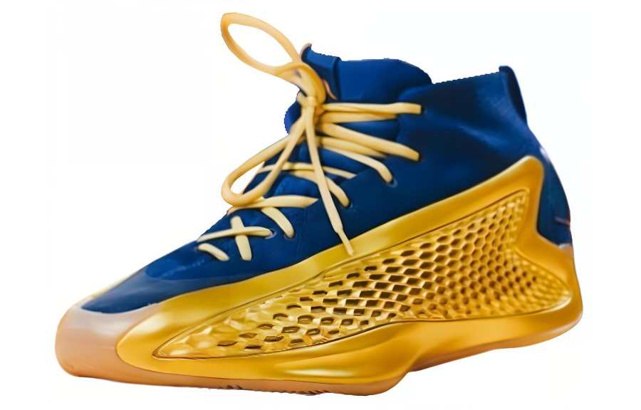Adidas Adidas AE1 Abrasion Resistant Low top Basketball Shoes Men's Blue Gold