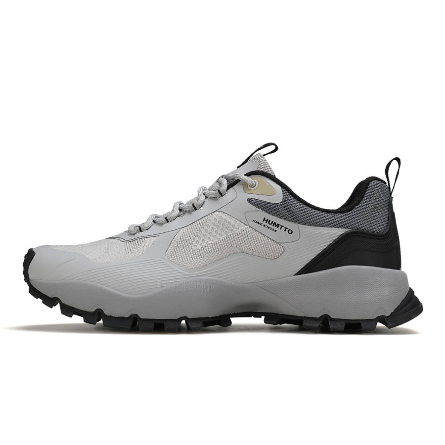 HUMTTO Cushioning Slip Resistant Support Low top Mountaineering Shoes Men's Light Gray