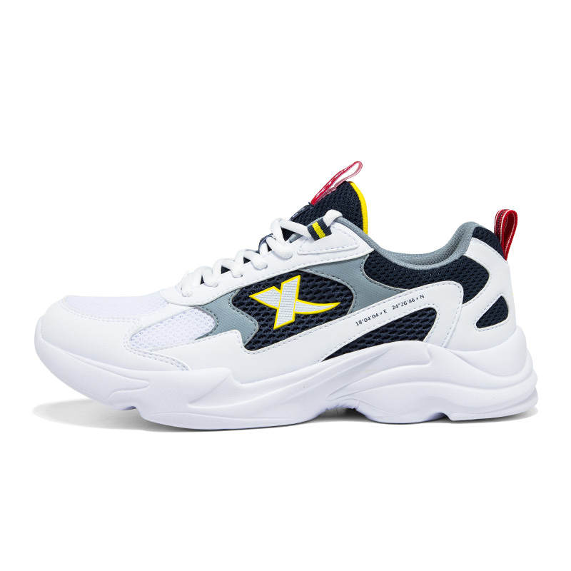 XTEP Textile, Synthetic Leather Cushioning Slip Resistant Abrasion Resistant Breathable Lightweight Low top
