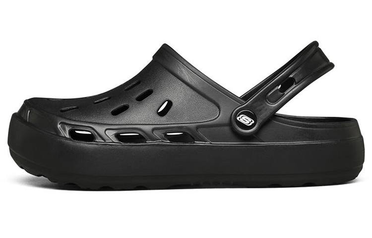 Skechers Swifters Minimalistic Cozy Sports Slippers Pure Black