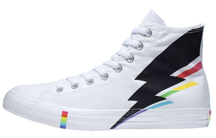 Converse Chuck Taylor All Star Hi All Star Lightning Bolt Comfortable Breathable Lightweight High top Canvas Shoes