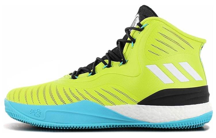 Adidas Adidas D Rose 8 Slip Resistant Abrasion Resistant Slip Resistant Abrasion Resistant High top Basketball Shoes Unisex