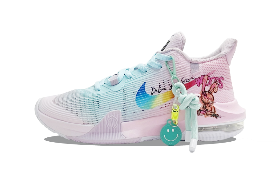 Nike Nike Air Max Impact 3 Slip Resistant Abrasion Resistant Low top Basketball Shoes Men's Blue Pink