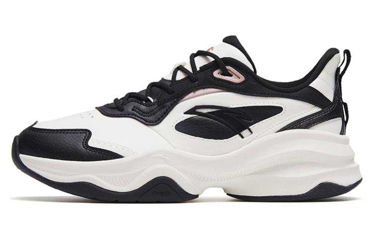 Anta Abrasion Resistant Breathable Low top Training Shoes Women's Black White