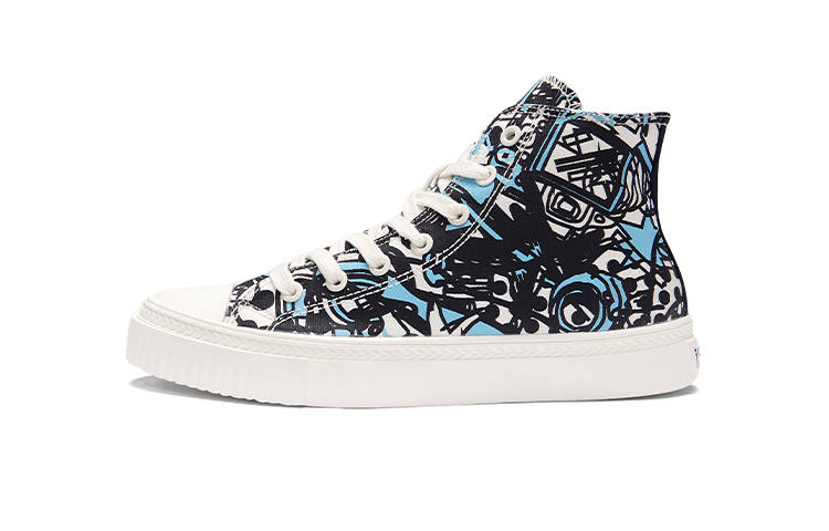 ISTEP High top Canvas Shoes Men's Light Blue