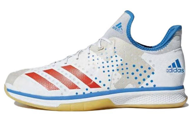 Adidas Adidas Handball Counterblast Bounce Abrasion Resistant Low top Training Shoes Unisex White Blue Red