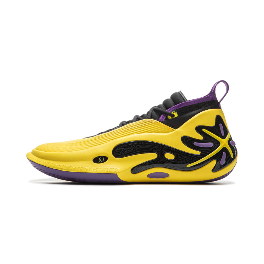 Li-Ning Li Ning WOW11 Mid top Basketball Shoes Men's Yellow Purple