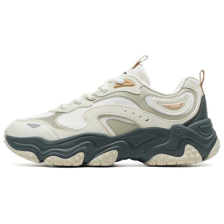 XTEP Low top Chunky Sneakers Women's White Gray
