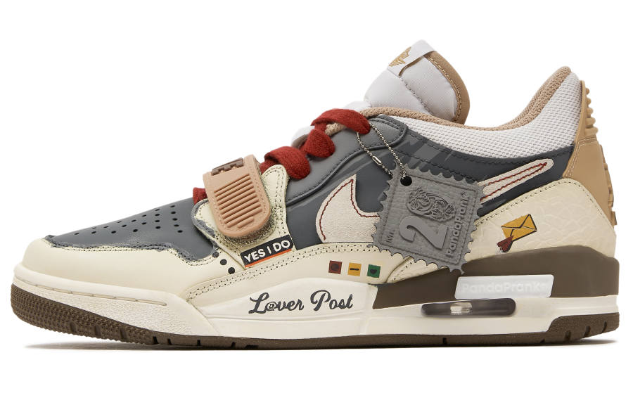 Jordan Jordan Legacy 312 Panda Mischief, Special Project, Heartbeat Mail, Love Letter Gaming Casual Low top Basketball Shoes