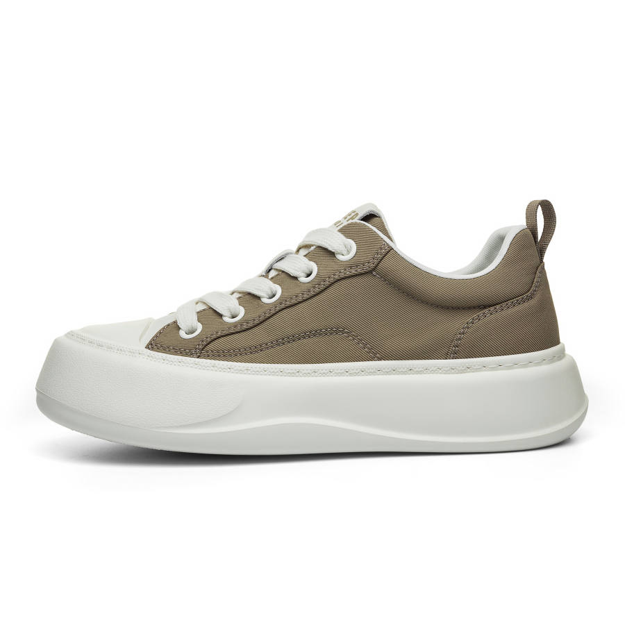 JEEP SPIRIT Low top Canvas Shoes Men's Moon Dust Gray
