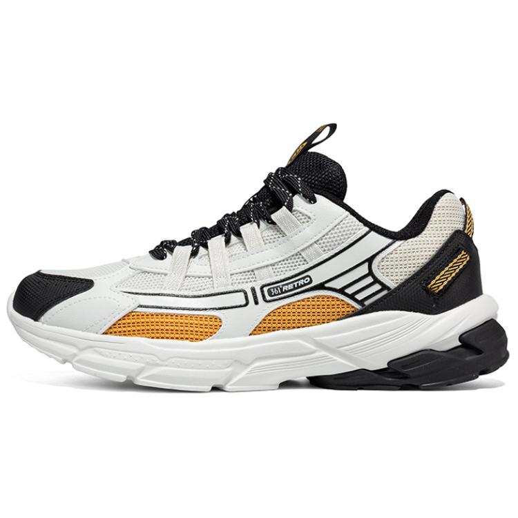 361° Abrasion Resistant Support Slip Resistant Low top Chunky Sneakers Men's White Black
