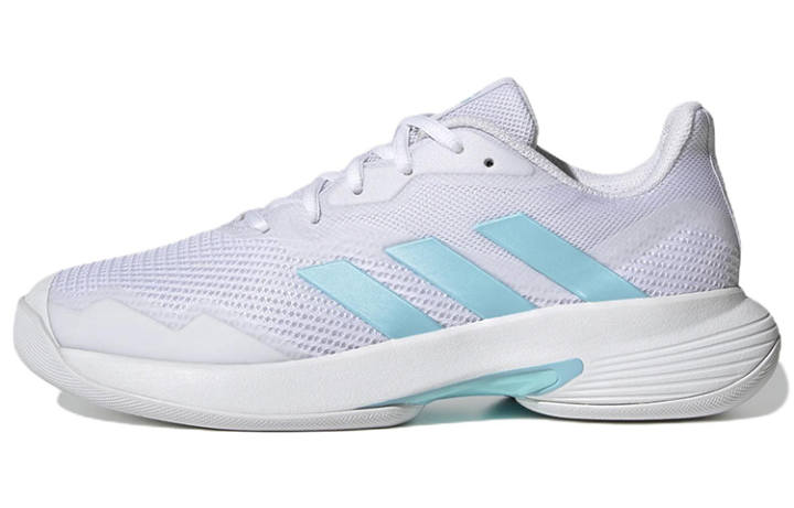 Adidas Adidas CourtJam Control Comfortable Breathable Low top Tennis Shoes Women's White Blue
