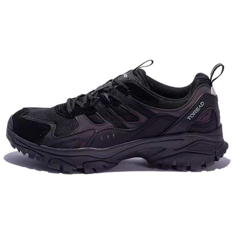 TOREAD Cushioning Abrasion Resistant Cushioning, Wear Resistant Low top Hiking Shoes Men's Black