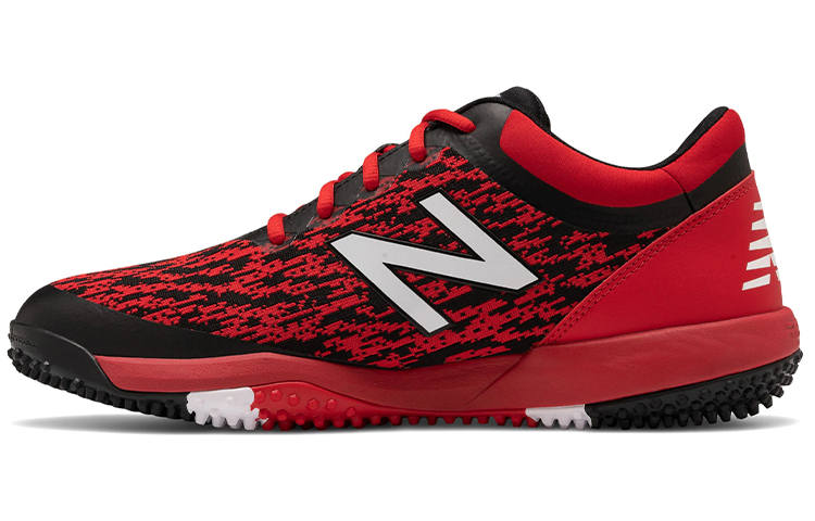 New Balance New Balance 4040 V5 Turf Textile, Synthetic Leather Low top Basketball Shoes Unisex Black Red D Width