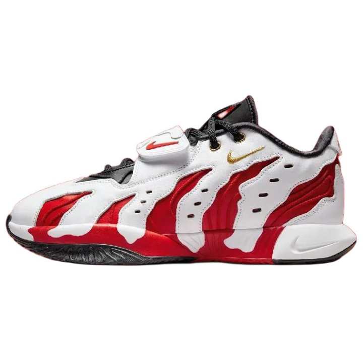 Nike Nike Lebron 21 Slip Resistant Abrasion Resistant Low top Basketball Shoes Men's White Red
