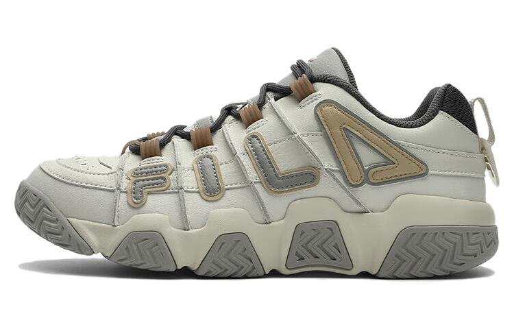 FILA FUSION BUSTER Puffy Shoes Low top Vintage Basketball Shoes Men's Bright Gray