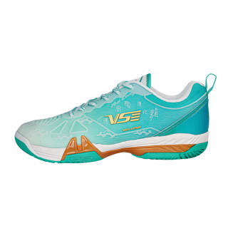 VS Venson Snake Shoes Coverage Abrasion Resistant Coverage Abrasion Resistant Low top Badminton Shoes Unisex Cyan Bird