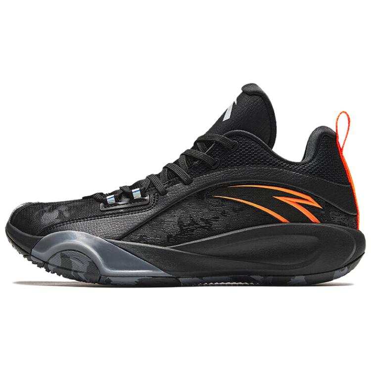 Anta Wind Tunnel 4 Comfortable Slip Resistant Basketball Shoes Men's Black