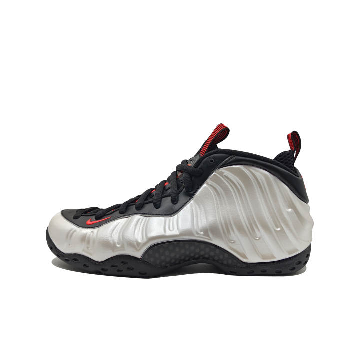 Nike Nike Foamposite One Slip Resistant Abrasion Resistant Mid top Vintage Basketball Shoes Men's Black Silver