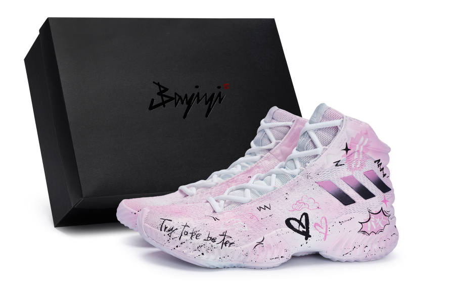 Adidas Adidas Pro Bounce 2018 Basketball Shoes Men's Mid Top White/Black/Pink