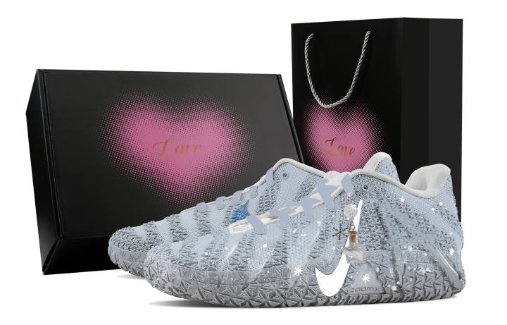 Nike Nike Ja Morant 3 Mysterious Whisper, Heart Box Abrasion Resistant Low top Basketball Shoes Unisex Blue White