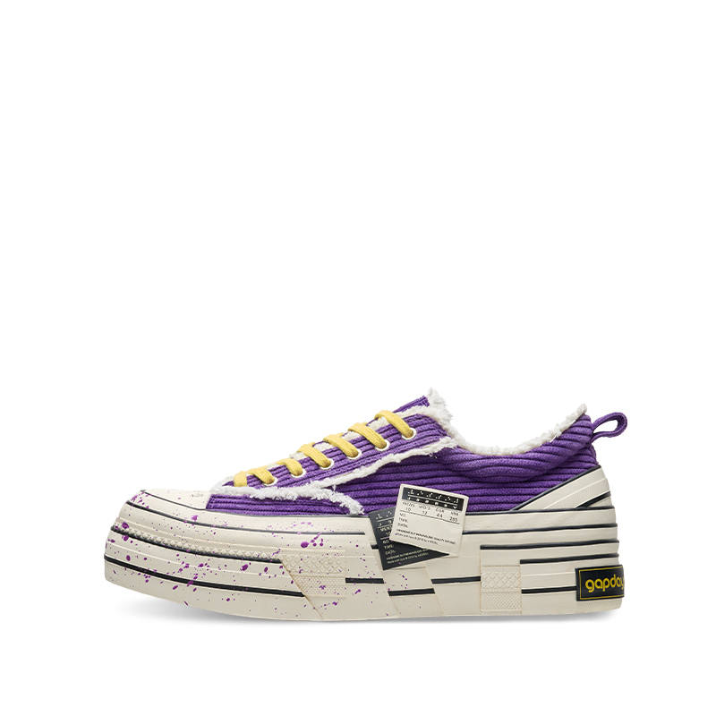 XVESSEL Gapday x VESSEL Low top Canvas Shoes Unisex Purple