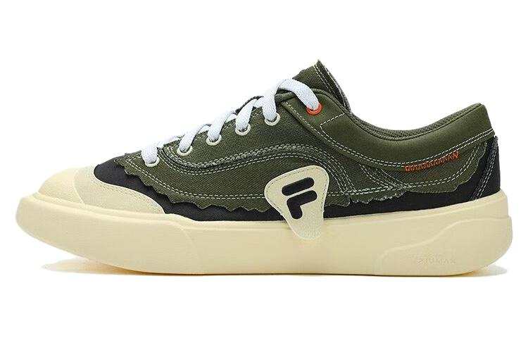 FILA FUSION CURVE Low top Canvas Shoes Men's Green