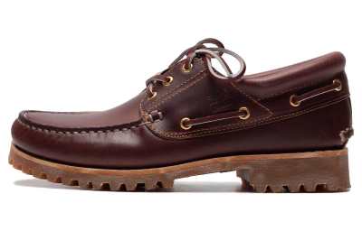 Timberland AUTHENTICS Collection Boat Shoes Men's Dark Red
