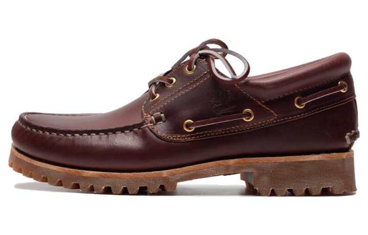 Timberland Timberland AUTHENTICS Collection Boat Shoes Men's Dark Red