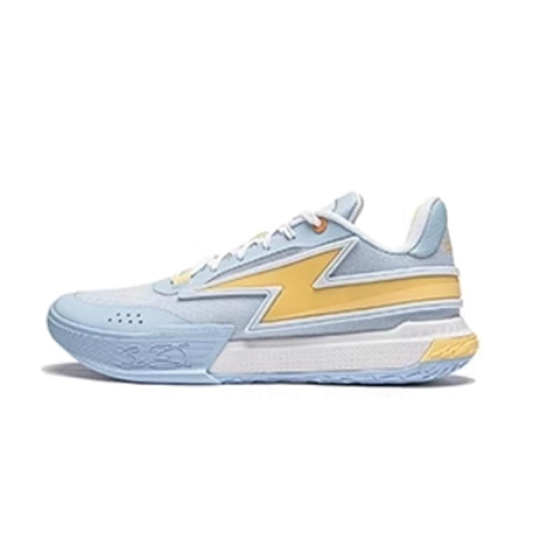 Li-Ning Li Ning Son Of Flash Cushioning Slip Resistant Low top Basketball Shoes Men's Clear Sky Blue