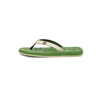 ZVA Odor Resistant Abrasion Resistant Slip Resistant Flip Flops Unisex Green
