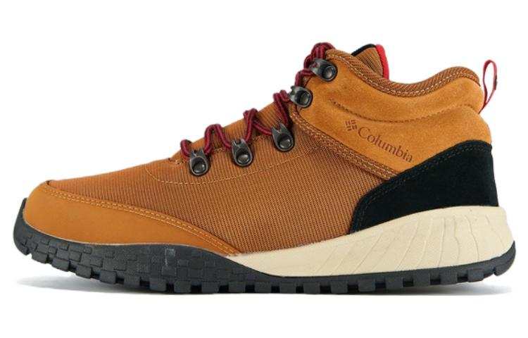 Columbia Fairbanks Comfortable Slip Resistant Waterproof Non Slip And Waterproof Mid top Outdoor Shoes Men's Brown