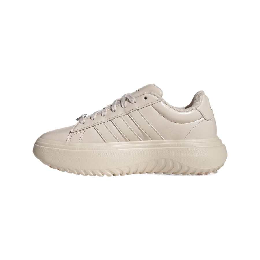 Adidas Adidas GRAND COURT PLATFORM Versatile Low top Tennis Shoes Women's Bauxite Brown