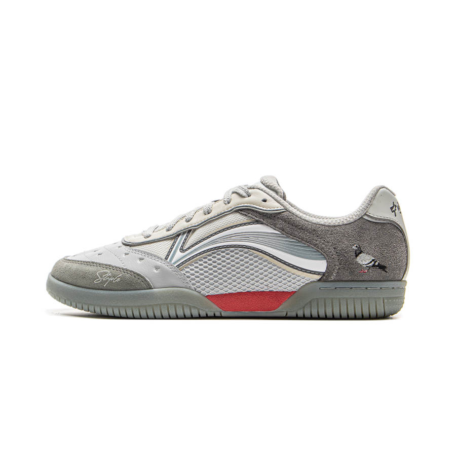 Li-Ning Li Ning x Staple Abrasion Resistant Lightweight Rebound Low top Table Tennis Shoes Unisex Gray