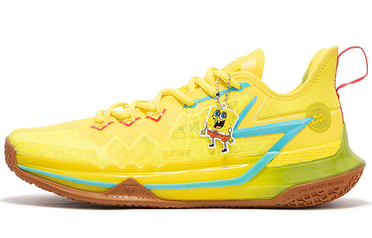361° BIG3 Future SpongeBob Low top Basketball Shoes Men's Acid Yellow