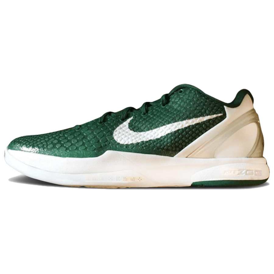Nike Nike Zoom Kobe 6 Abrasion Resistant Low top Basketball Shoes Unisex White Green