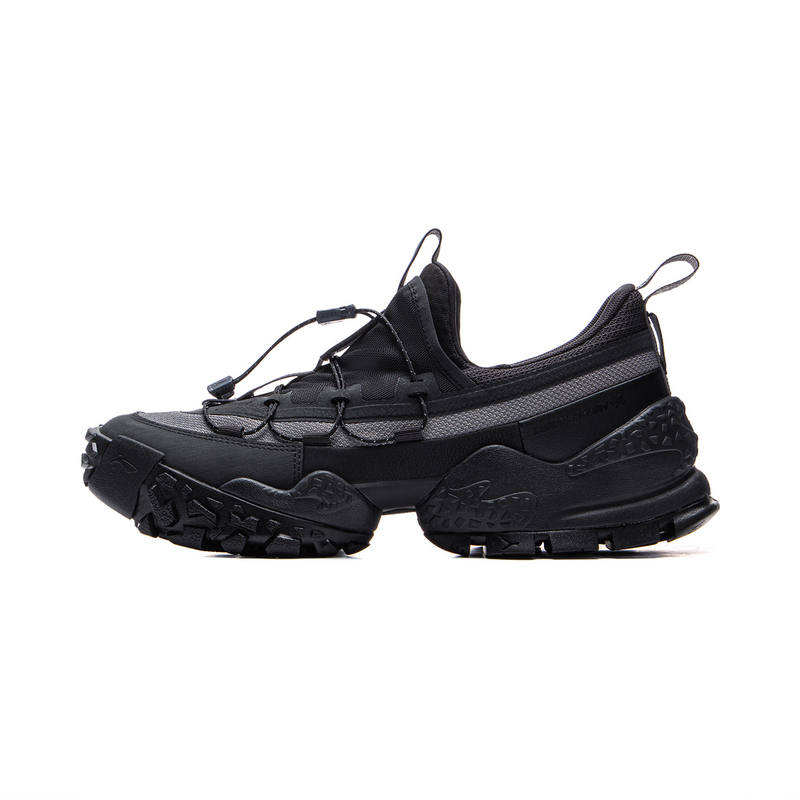 Li-Ning Li Ning Outdoor CF Tracing, Forest Environment Low top Hiking Shoes Unisex Black Gray