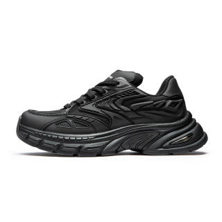 SENGUOGUO Slip Resistant, Abrasion Resistant, Height Increasing Low top Chunky Sneakers Unisex Black