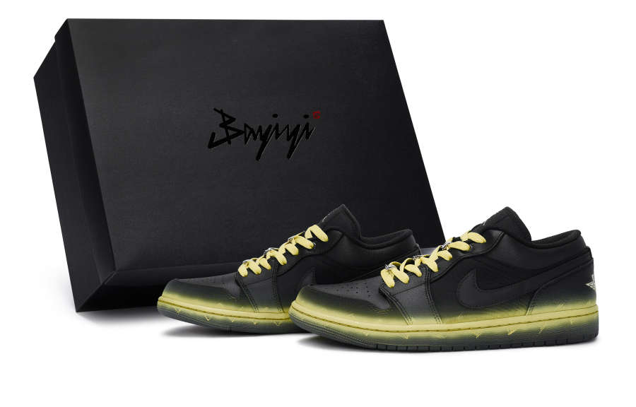 Jordan Jordan Air Jordan 1 811 Manufacturing, Current Surge Yellow, Special Shoe Box Slip Resistant Abrasion Resistant
