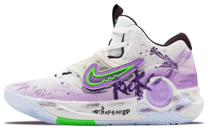 Nike Nike KD Trey 5 X Cushioning Moisture Wicking Cushioning Moisture Wicking Low top Basketball Shoes Men's White Purple