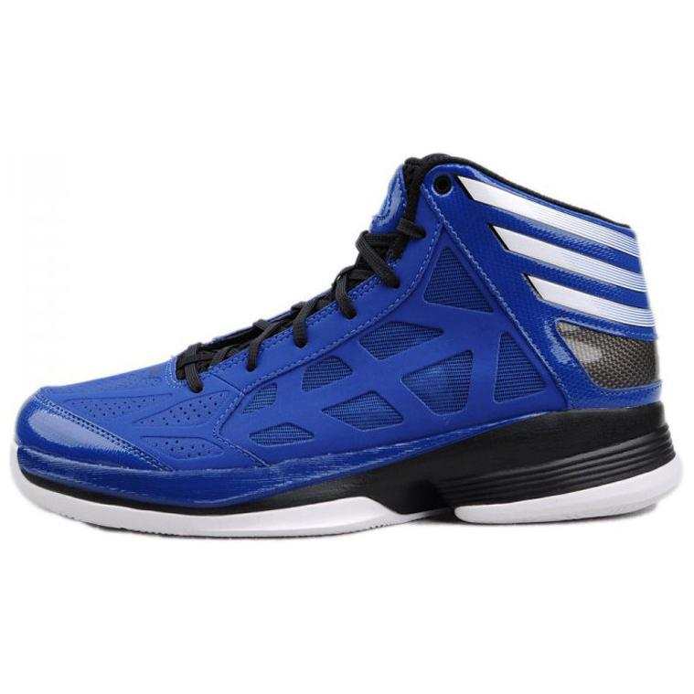 Adidas Adidas Slip Resistant Abrasion Resistant High top Basketball Shoes Men's Blue