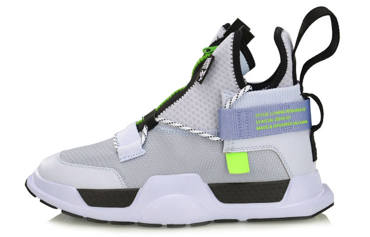Li-Ning Li Ning Reburn Ws Mesh, Textile Cushioning Slip Resistant Abrasion Resistant Lightweight Mid top