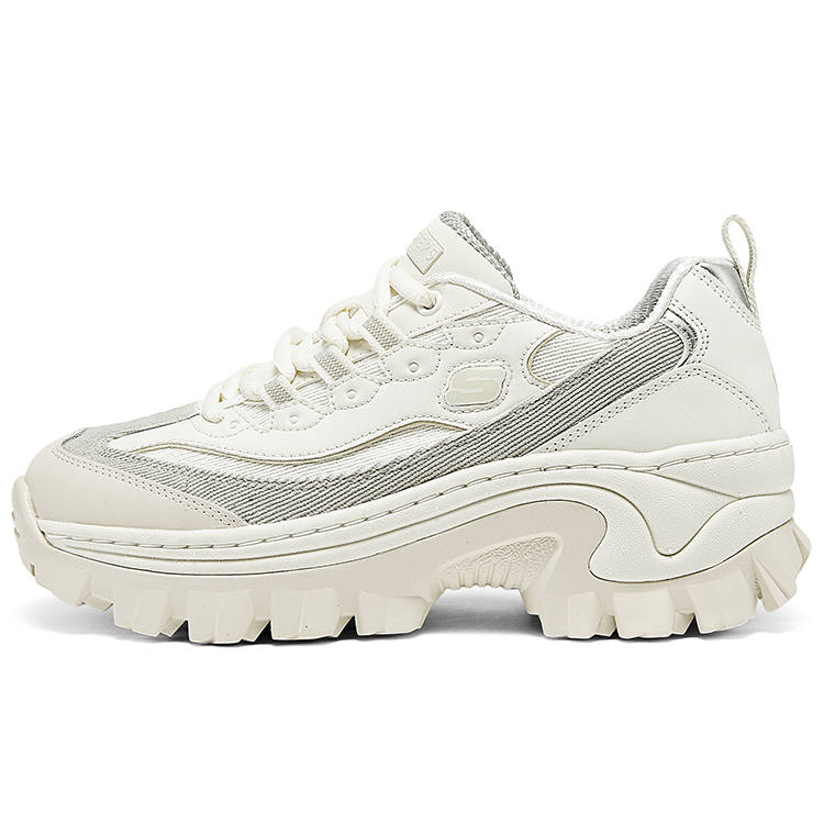 Skechers HI RYZE Honey Cake Shoes Comfortable And Lightweight Low top Chunky Sneakers Women's Ivory